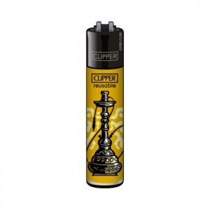 CLIPPER Feuerzeug Shisha gelb