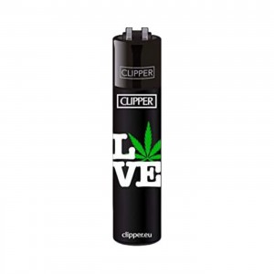 CLIPPER Feuerzeug Weed Statements #3 Love Weed