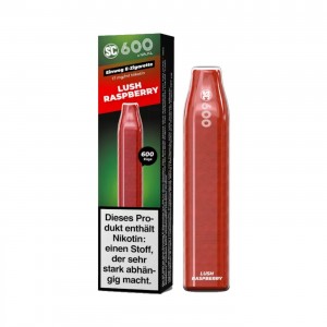 SC 600 "Lush Raspberry" Einweg E-Zigarette 17 mg