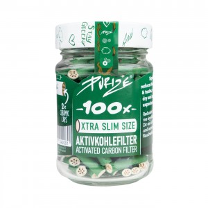 100 PURIZE Glas XTRA Slim Size Filter grün