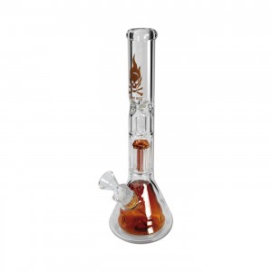 Black Leaf Erlenmeyerbong Ice 6-Arm Perko amber