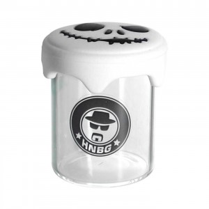 Stash Glas mit Silikondeckel "Ghost"