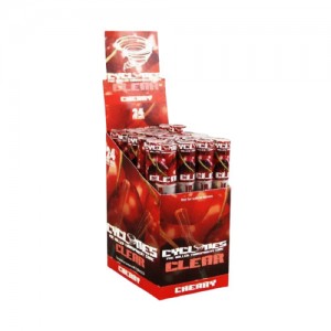 Cyclones Clear Cone Cherry 24er Box