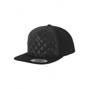 FLEXFIT Diamond Quilted Snapback schwarz verstellbare Größe