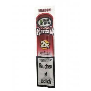 Blunt Wrap Double Platinum Maroon 2er Packung