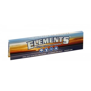 ELEMENTS King Size Slim Papers Heftchen einzeln