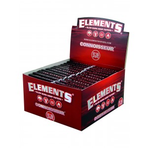 ELEMENTS Red Papers King Size Slim + Tips 24er Box