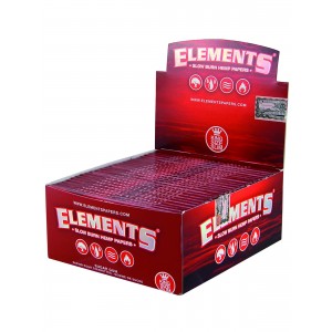 ELEMENTS Red Papers King Size Slim 50er Box