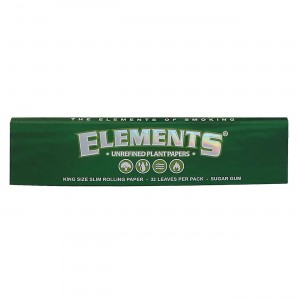 ELEMENTS Green Papers King Size Slim Heftchen einzeln