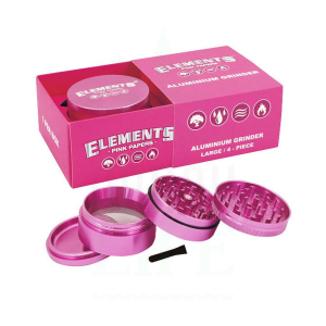Elements Grinder Aluminium Ø 62 mm 4-teilig large pink