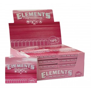 ELEMENTS Pre-Rolled Tips Pink 20er Packung