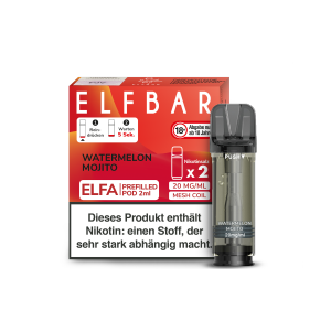 ELFBAR Elfa Watermelon Mojito Pod 20 mg (2 Stück pro Packung)
