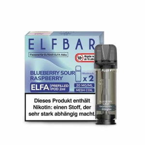 ELFBAR Elfa Blueberry Sour Raspberry Pod 20 mg (2 Stück pro Packung)