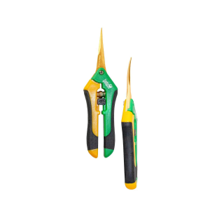 Präzisionsschere mit gebogener Klinge titanbeschichtet