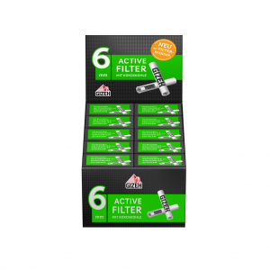 GIZEH Black Active Filter 6 mm 10er Großpackung