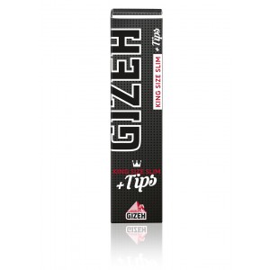 Gizeh Black Extra Fine King Size Papers + Tips mit Magnet Heftchen einzeln