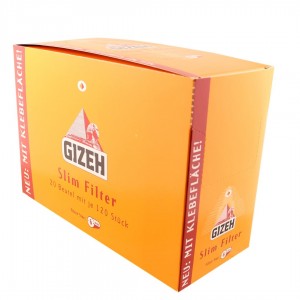 GIZEH Slim Filter 15 x 6mm 20er Großpackung