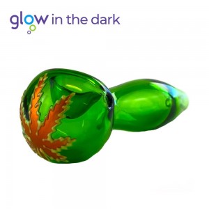 Urban Crew Glaspfeife "Glow in the Dark" 10 cm