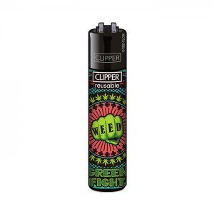 CLIPPER Feuerzeug Green Fight