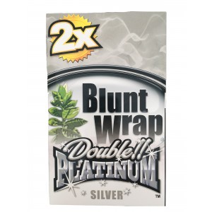 Blunt Wrap Double Platinum Silver 25 x 2 Box