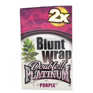 Blunt Wrap Double Platinum Purple 25 x 2 Box