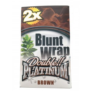 Blunt Wrap Double Platinum Brown 25 x 2 Box