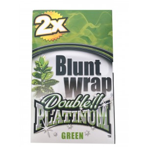 Blunt Wrap Double Platinum Green 25 x 2 Box