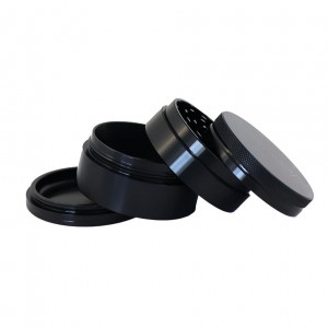 RAW Hammercraft Alu Grinder Schwarz Small Ø 50 mm 4-teilig 