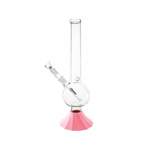 Heisenberg Pink Bomb Glasbong mit Silikonfuß 18.8 Schliff