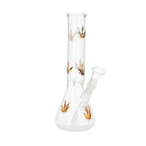 Glasbong Ice Konisch Transparent/Hanf Bunt
