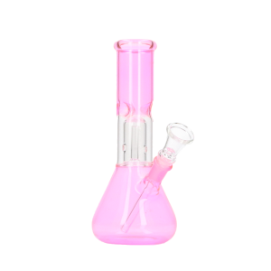 Glasbong Ice + Perkolator Konisch Transparent Pink