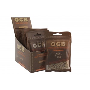 OCB Virgin Filter Unbleached Slim 6 mm 10er Großpackung