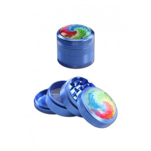 Black Leaf Alu Grinder Mandala hellblau