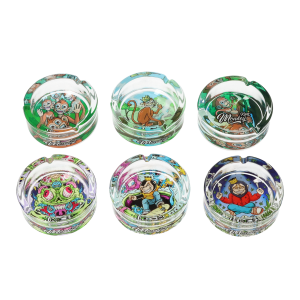Monkey King Glas Ashtray "Space" large
