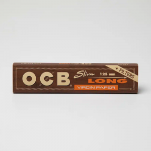 OCB unbleached Virgin King Size Long Papers Heftchen einzeln