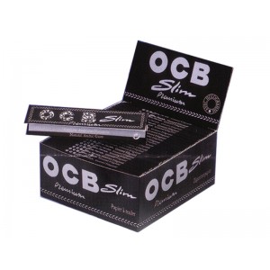 OCB Schwarz Premium Slim Long Papers 50er Box