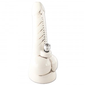 Penis Bong Keramik weiß