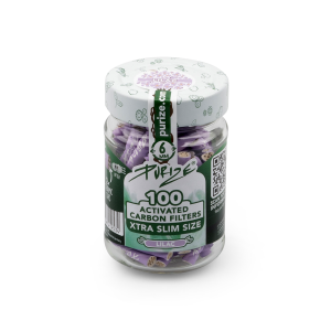100 PURIZE Glas XTRA Slim Size Filter Flieder 6 mm
