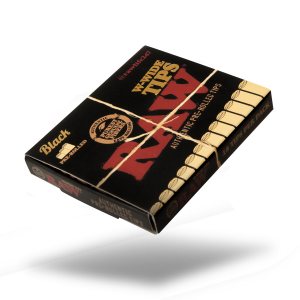 RAW Black Prerolled Tips (vorgerollt) Packung einzeln