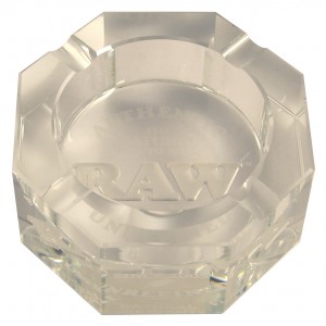 RAW Crystal Ashtray Aschenbecher Glas