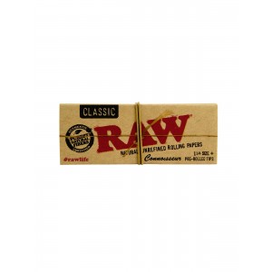  RAW Connoisseur 1 1/4 + prerolled Tips