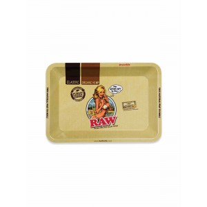 RAW Metal Rolling Tray Girl Drehunterlage - mini