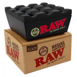 RAW Regal Metal Aschenbecher schwarz