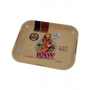 RAW Metal Rolling Tray Girl Drehunterlage - medium