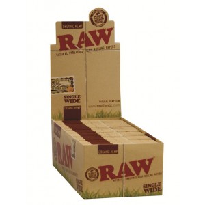 RAW Organic Single Wide Papers 50er Box