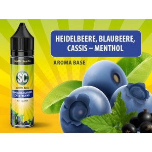 SC Vape Base - Heidelbeere, Blaubeere, Cassis-Menthol 50 ml