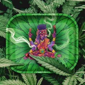 Smoking Metal Rolling Tray Mystic Monkey