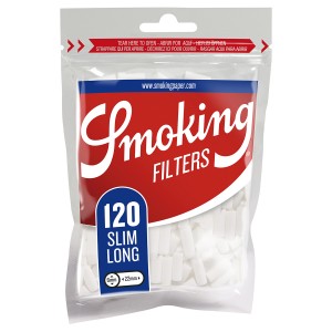 Smoking Classic Slim Long Filter (blau) 120er Pack
