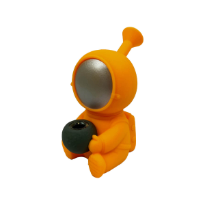 Mini Silikonbong Spaceman 15 cm orange