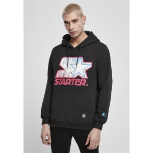 Starter Multicolored Logo Hoody schwarz-pink